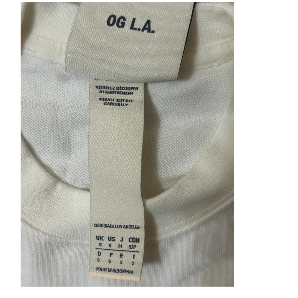 Adidas Repair Shop Men S White New Los Angeles California Repair Shop Graphic LS - Picture 2 of 7